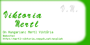 viktoria mertl business card