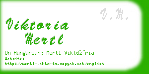 viktoria mertl business card